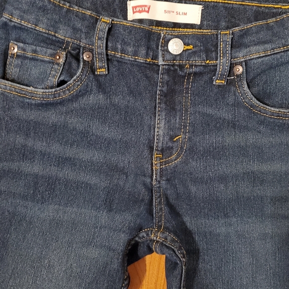 2 Jeans Levis  511 sz 12 boys good condition. - Picture 4 of 11